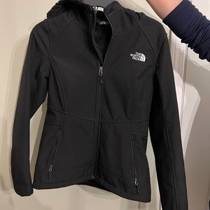 North Face size adult small black lined coat